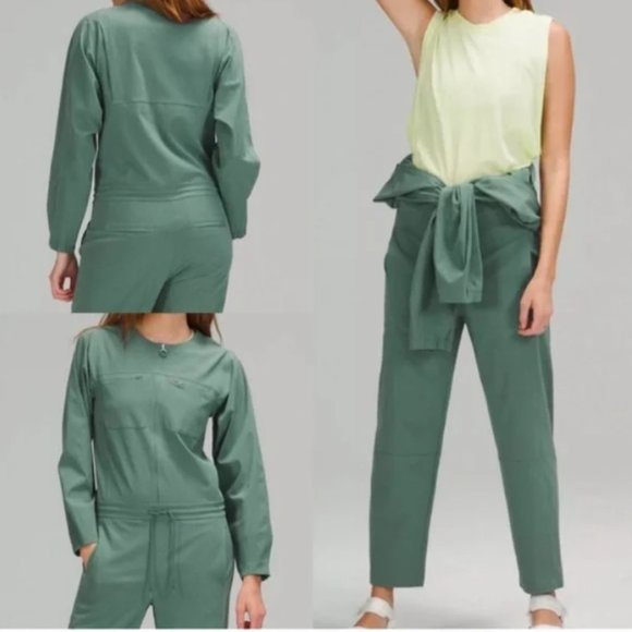 NWT Lululemon Ventlight Zippered Jumpsuit Teal Size 4